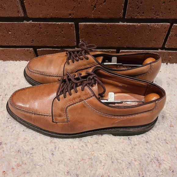 Allen Edmonds Wilbert Brown Split Toe Derby Lace-Up Comfort Shoe Size 9 1/2 D - Picture 5 of 11
